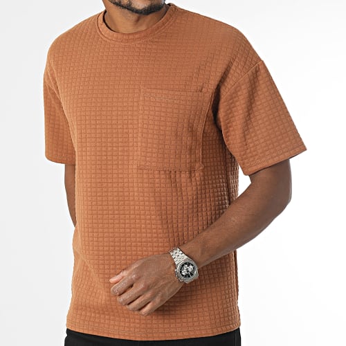 Tee Shirt Poche Marron