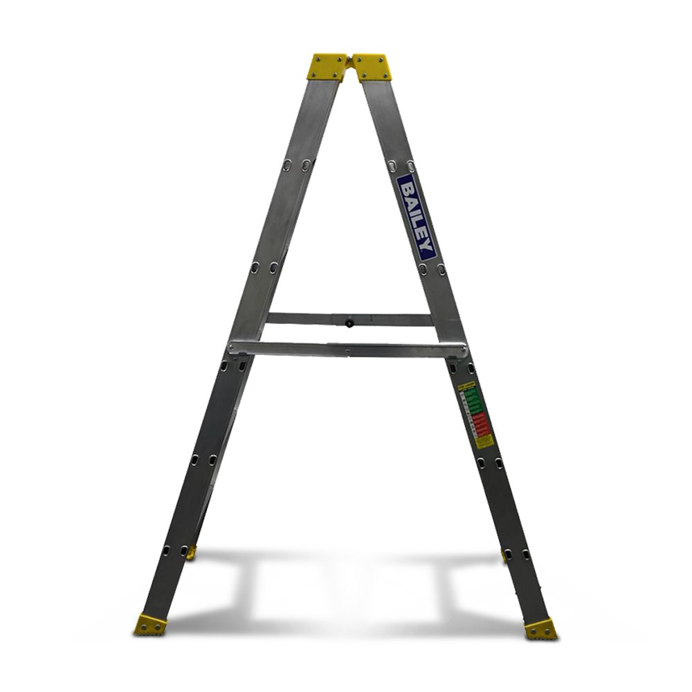 Escada de alumínio de dupla face BAILEY 1,8 m 150 kg Step 6 Pro FS13963