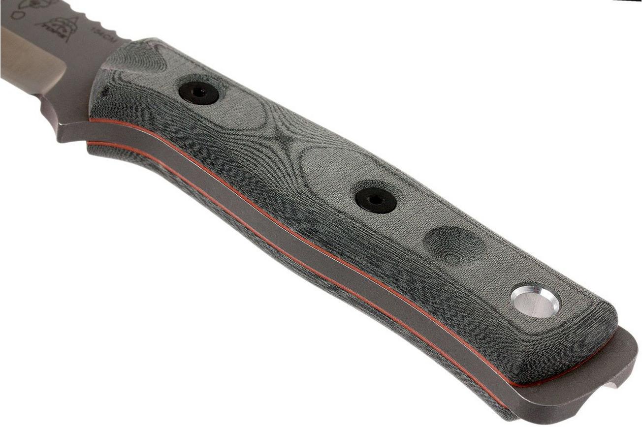 TOPS Knives B.O.B. Fieldcraft 154CM Grey/Black Micarta BROS-154-BLM bushcraftmes