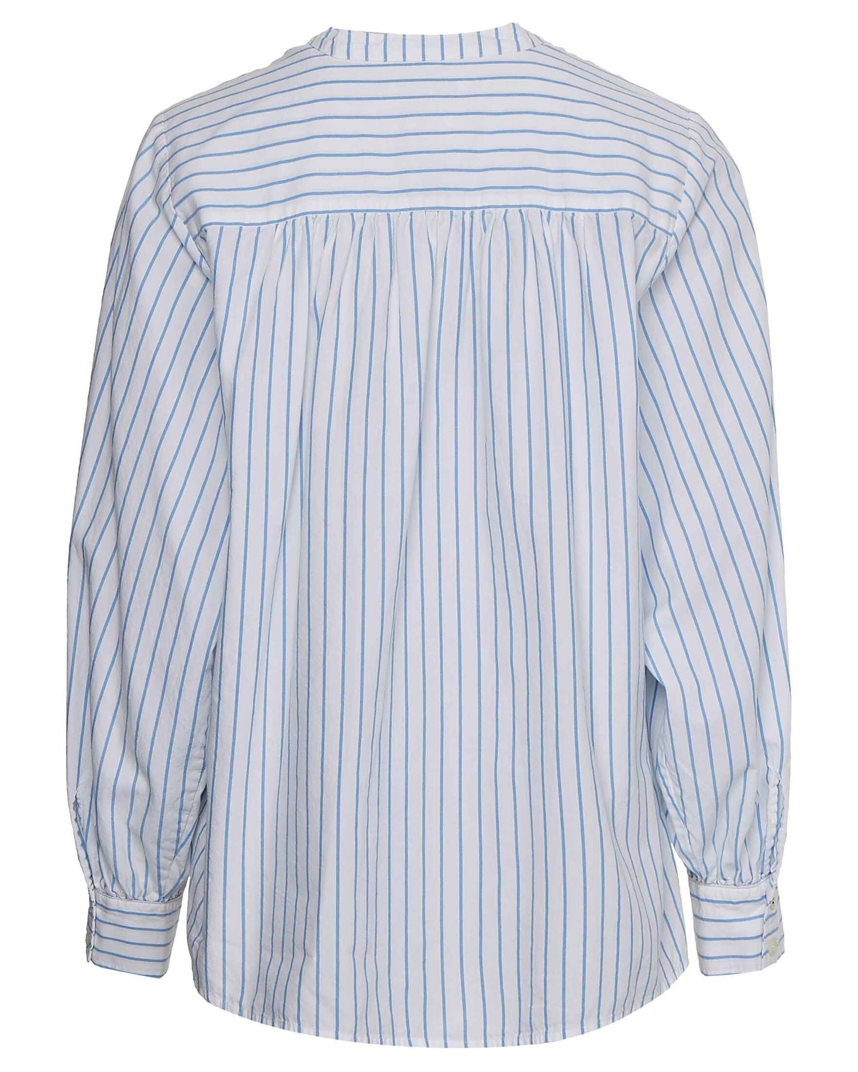 Tommy Hilfiger| Damen Bluse OXFORD STRIPE HENLEY BLOUSE LS Langarm