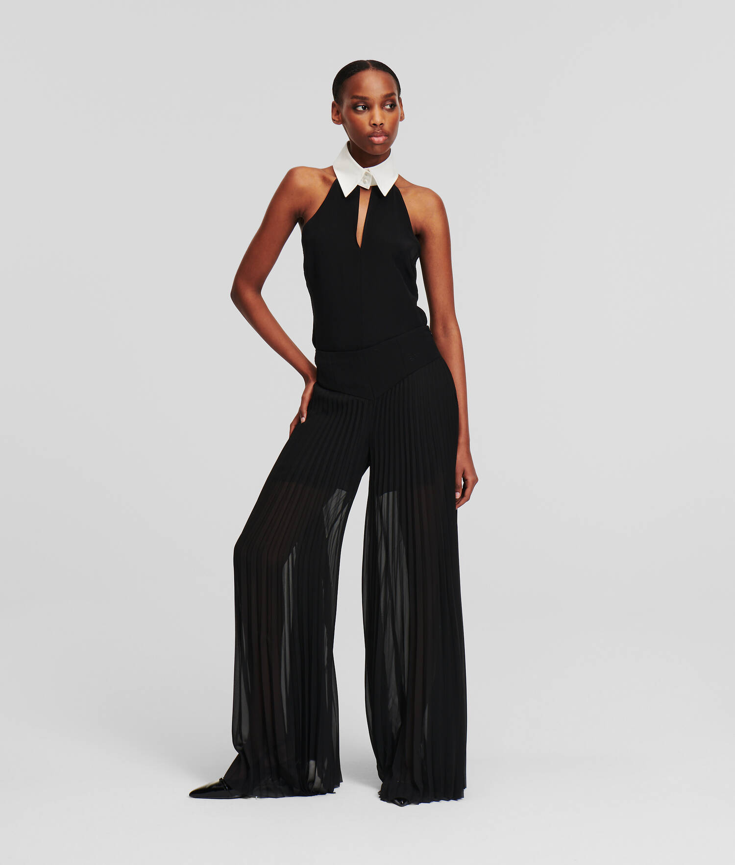 PANTALON PLISSÉ TAILLE HAUTE