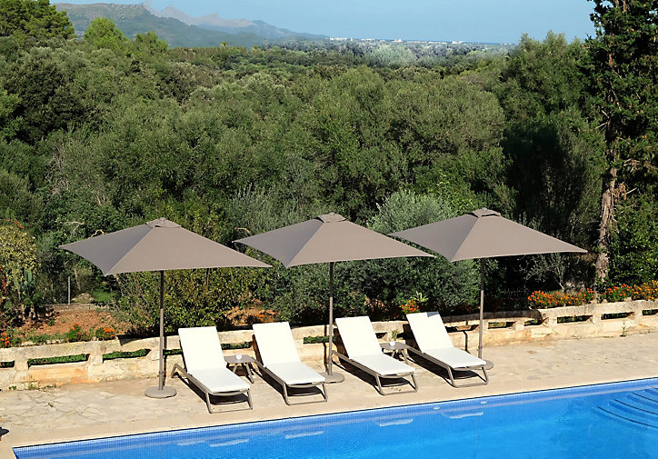 Parasol Ezpeleta Eolo taupe 250 x 250 cm