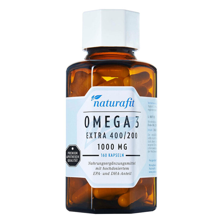Naturafit Omega 3 extra 400 / 200 Kapseln, 160 St