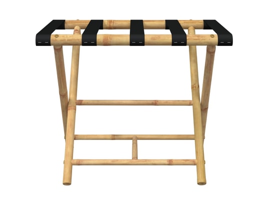 VIDAXL - Chariot de service de bagage Porte-bagages pliant 62x42x50,5 cm bambou