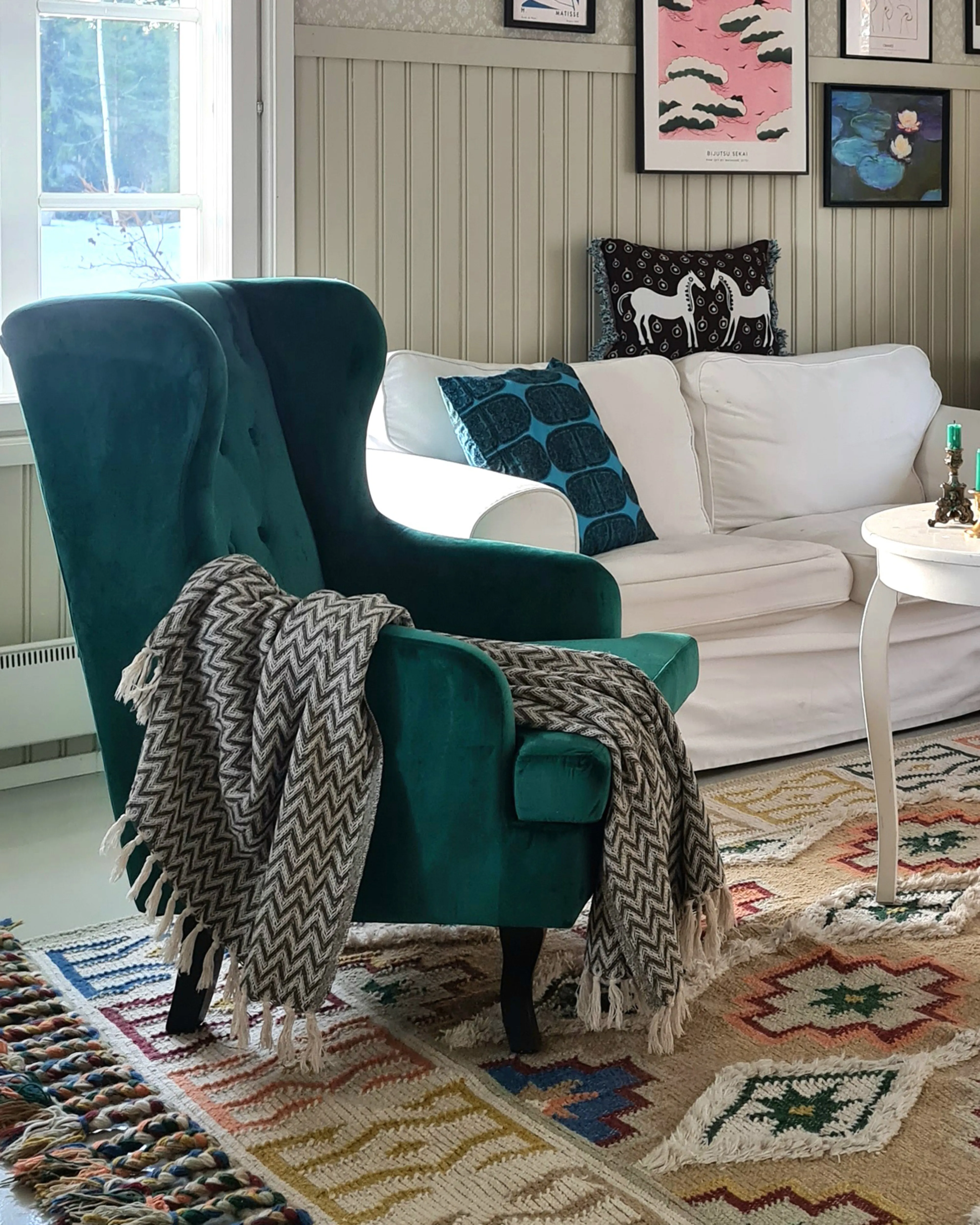 Fauteuil ALTA Fluweel Donkergroen