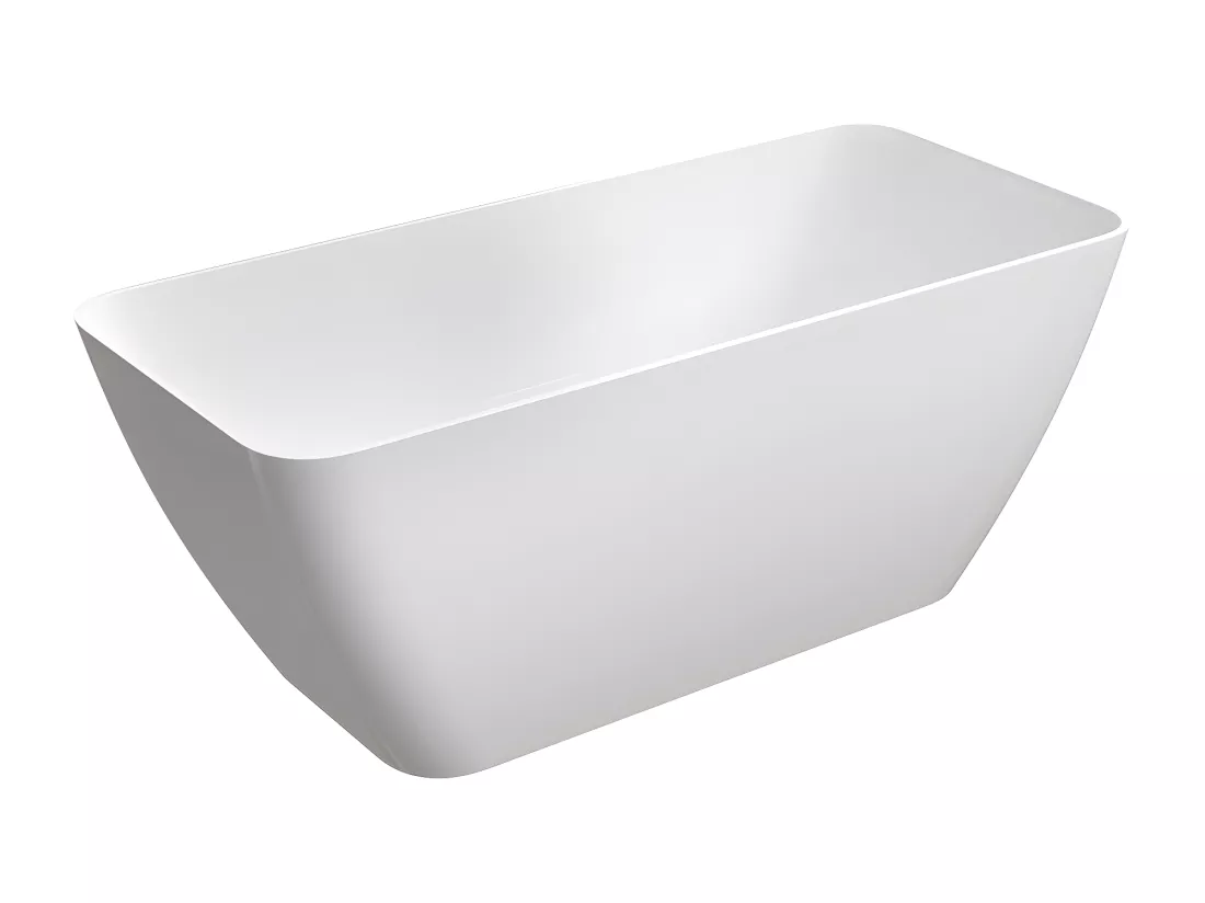 baignoire îlot OMNIRES PARMA M+ 159X71 CM couleur : blanc finition : brillant
