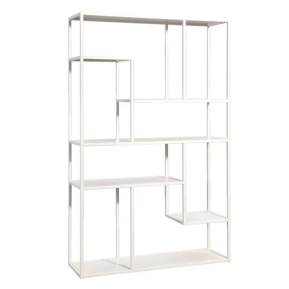 Vakkenkast Stan - zand - metaal - 188x120x35 cm