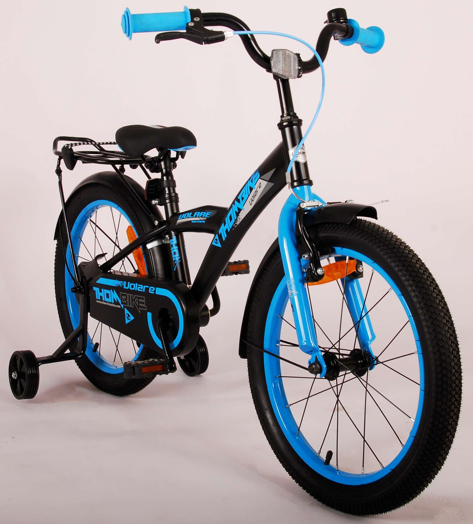 TPFSports Thombike Kinderfahrrad - Jungen - 18 Zoll - Rücktritt + Handbremse - Schwarz Grün
