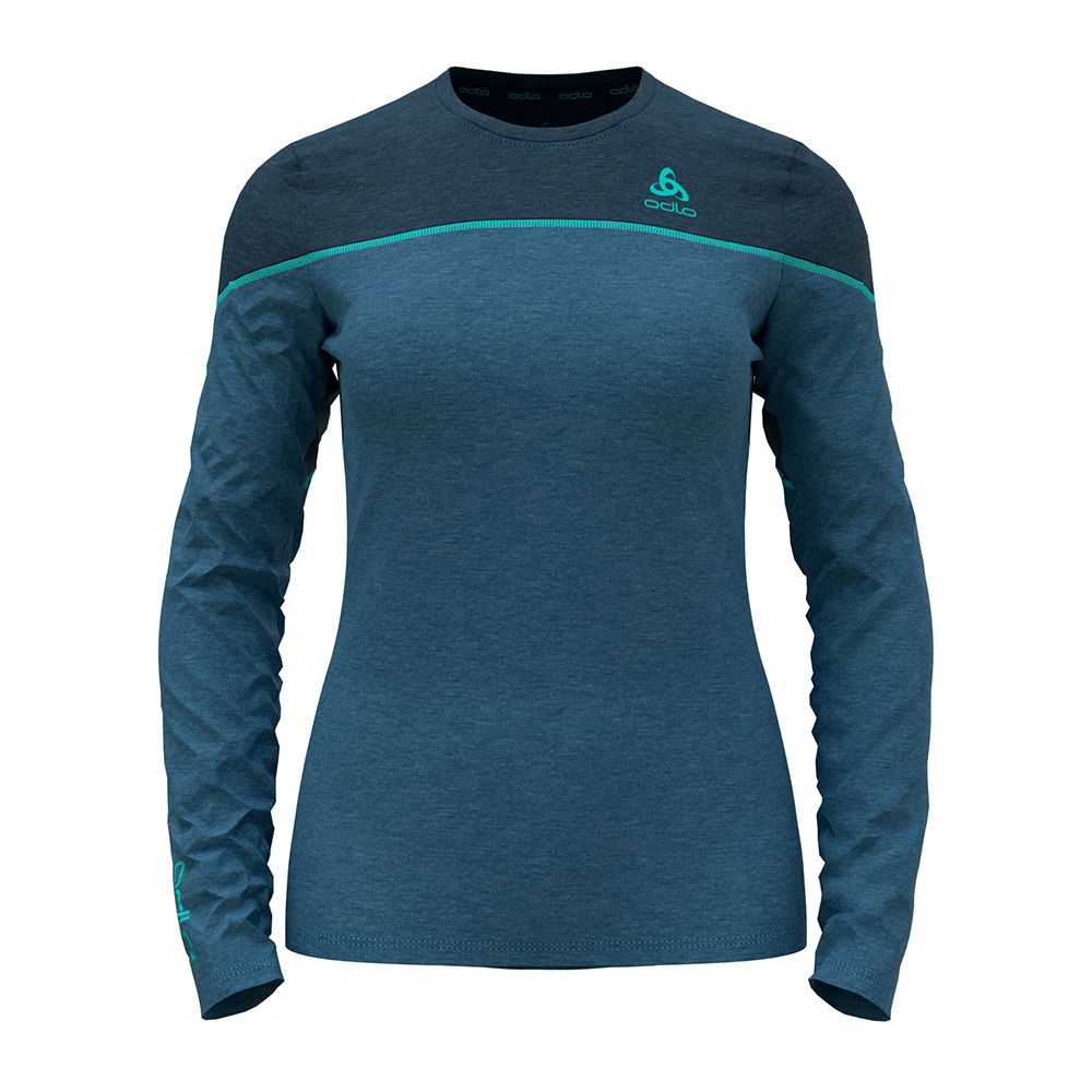 Odlo REVELSTOKE PW 150 - Sous-couche Femme blue wing teal melange - polynya