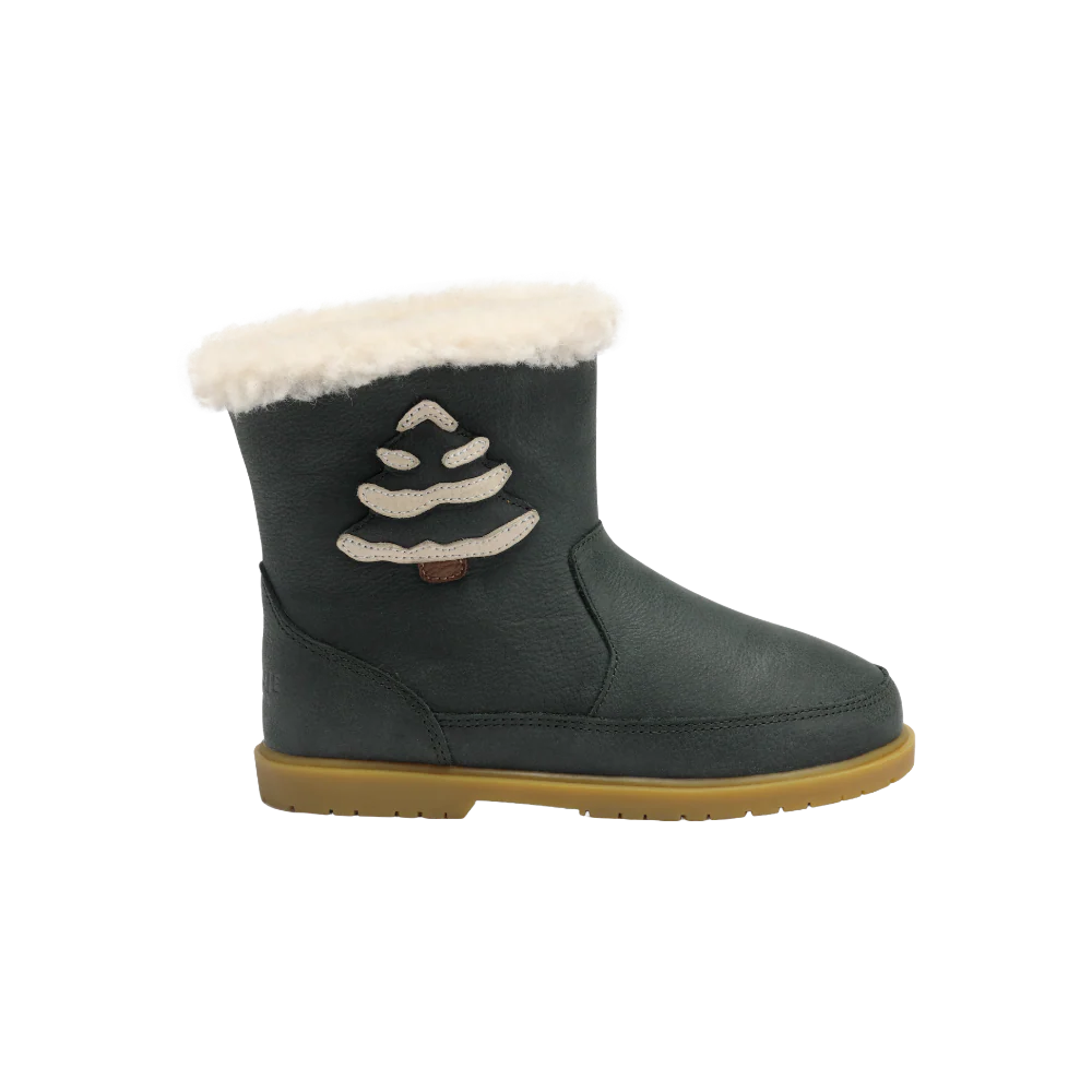 Trene Boots | Christmas Tree | Deep Green Leather
