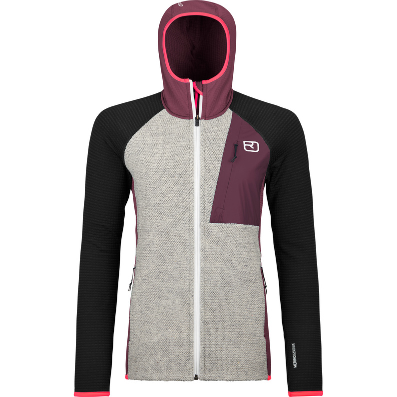 Ortovox Damen Fleece GP Classic Knit Hoodie Jacke
