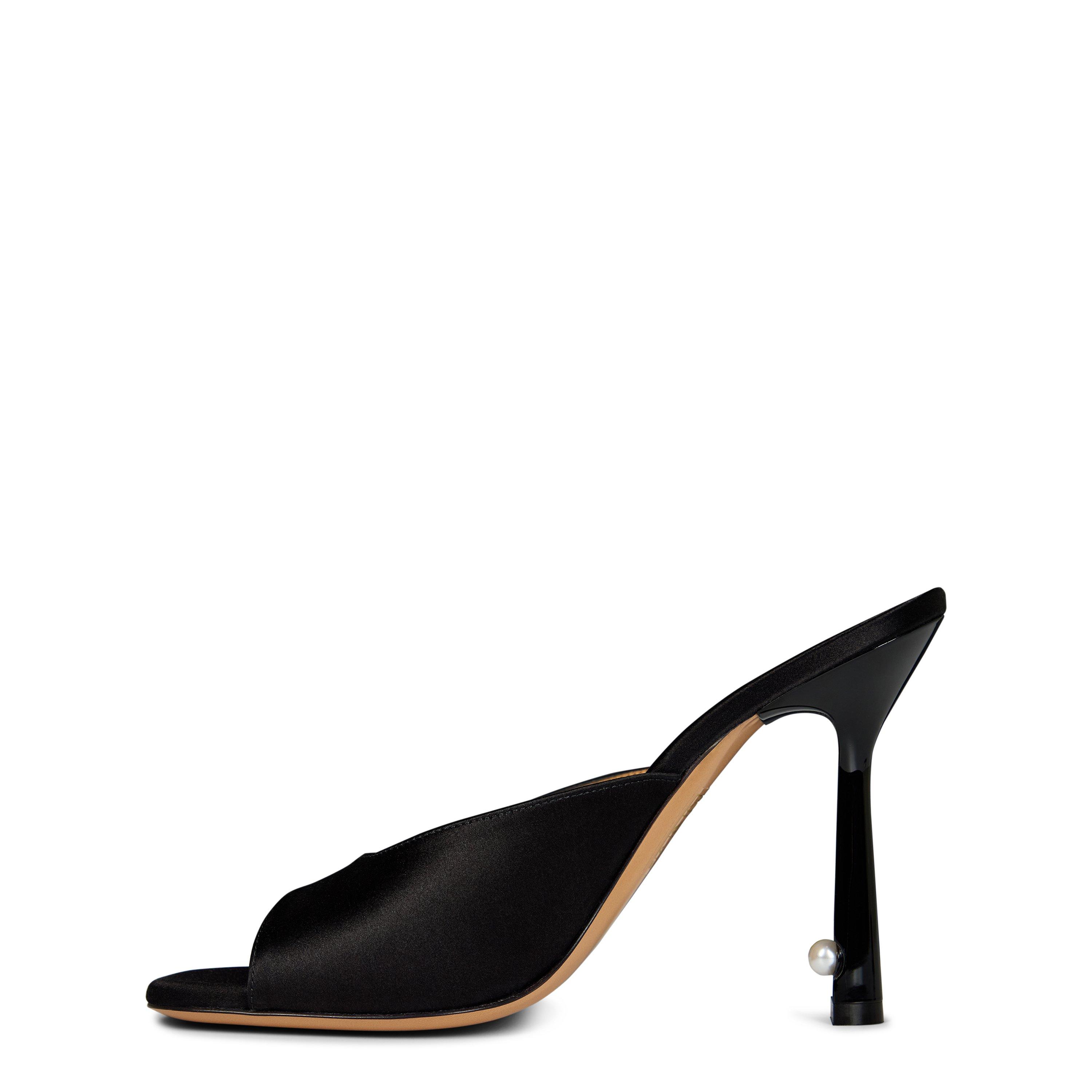 Off White Pop Lollipop Satin High Mule