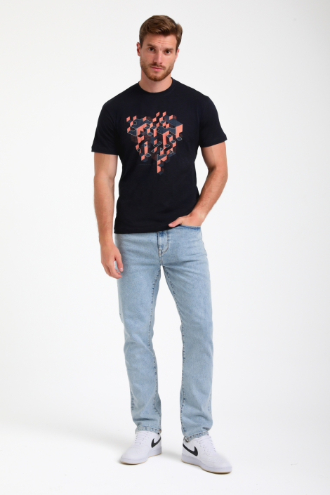 Gabbiano blauwe heren t-shirt