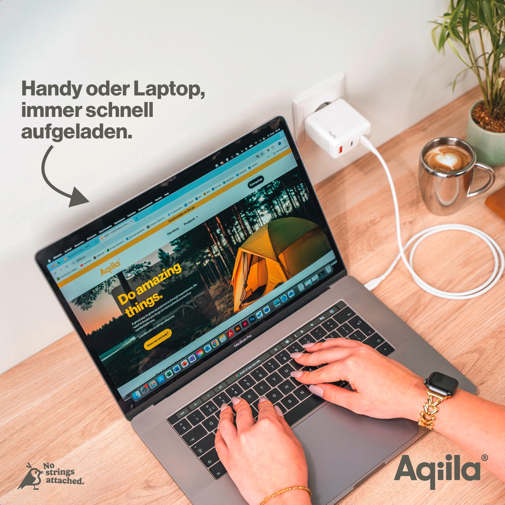 Aqiila Chargebird W4 Steckerlader 120W 2x USB-C 1x USB-A