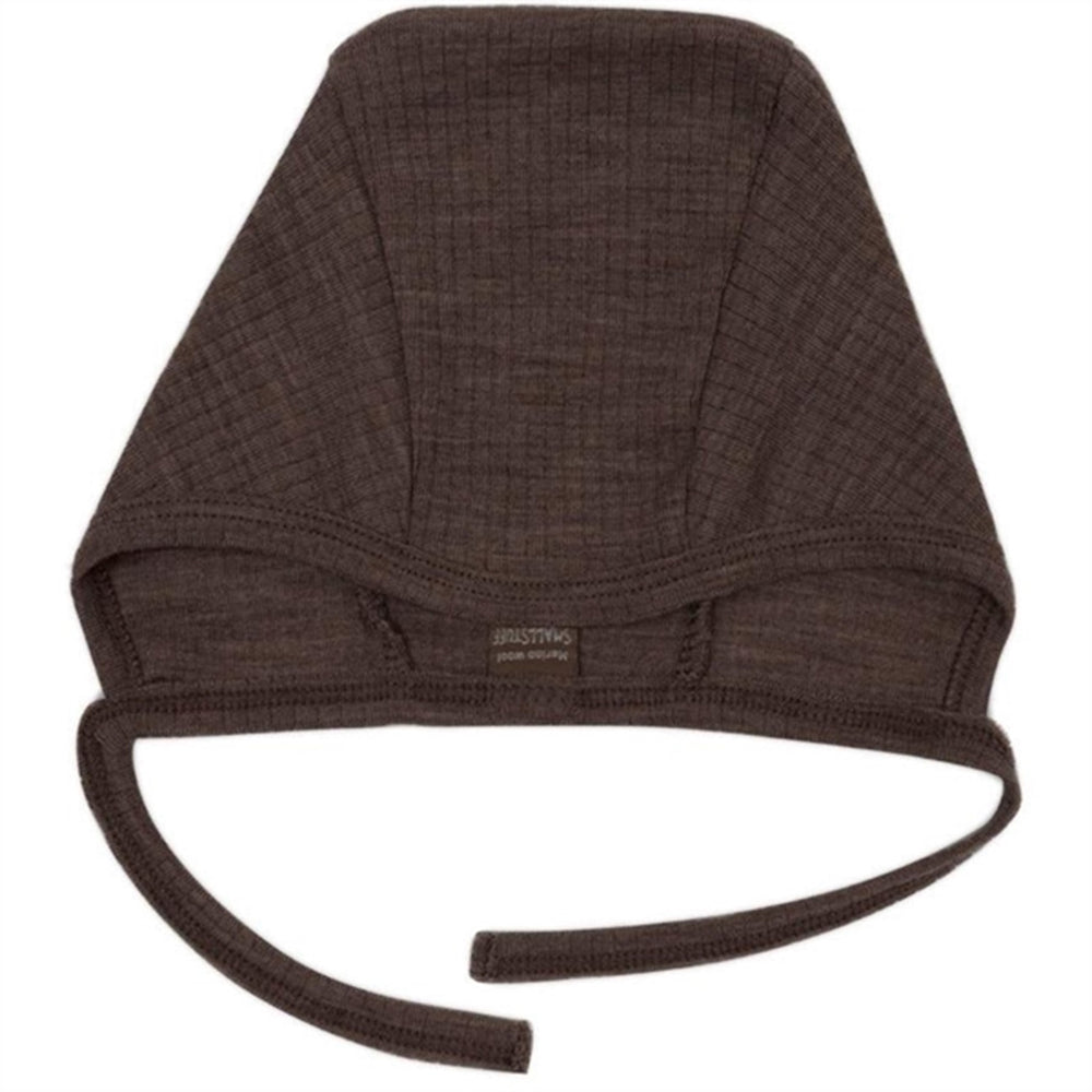 Uld Drop Needle Baby Hjelm Brown