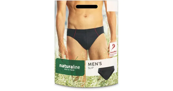 Naturaline Textil Herren Slip schwarz S
