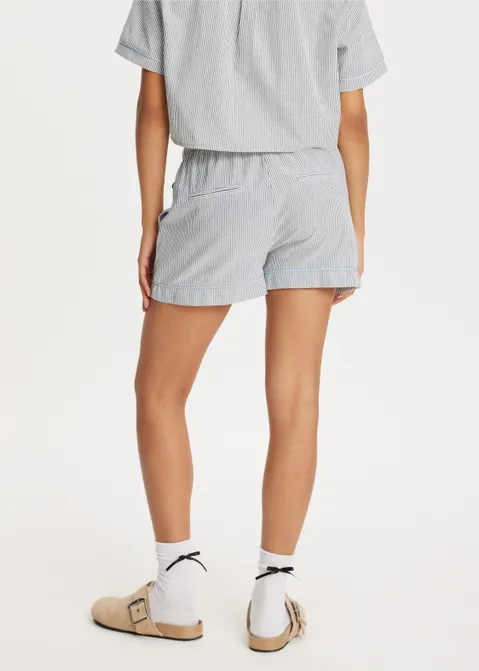 Gestreepte pull-on short blauw (BLW.D)