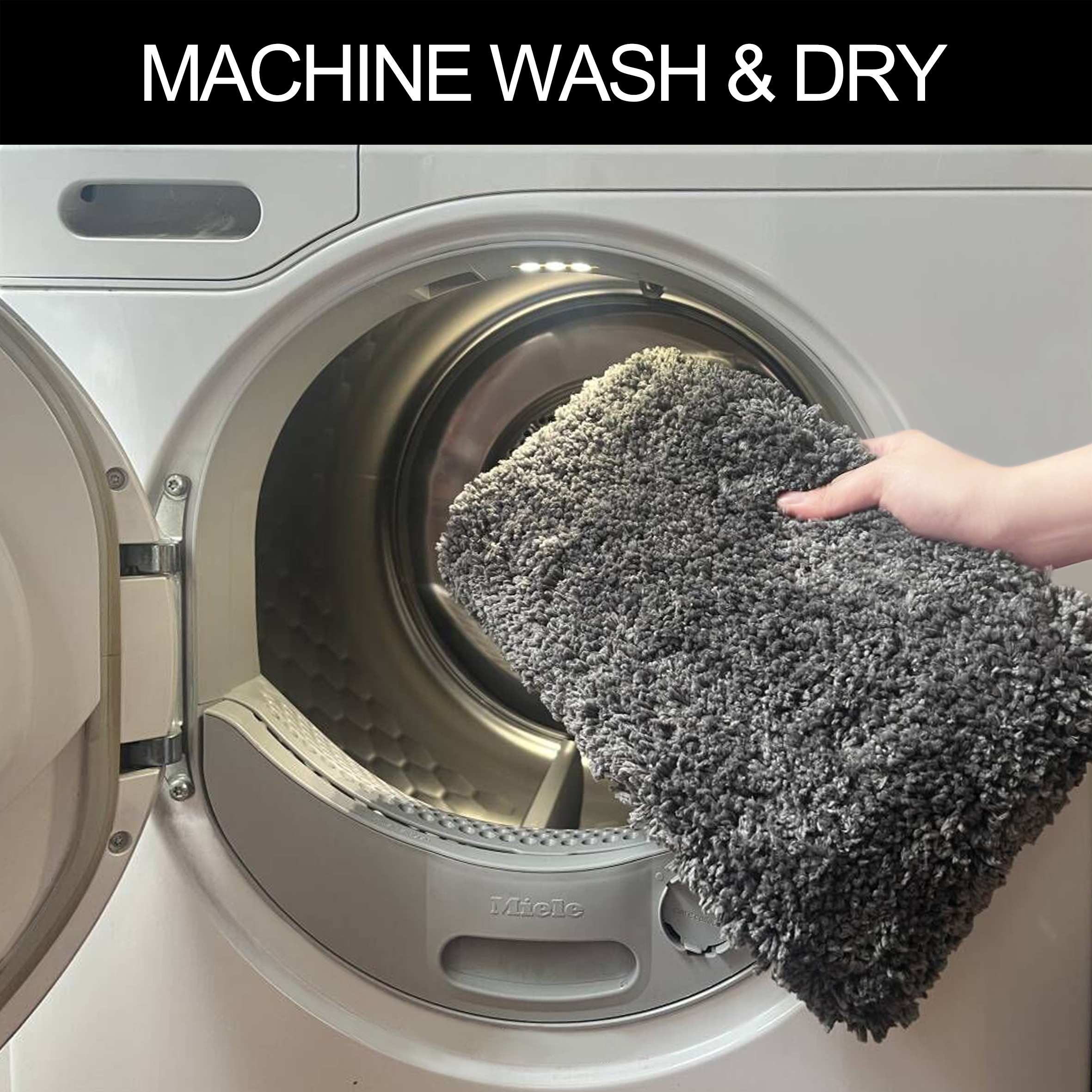 my home Badematte »Sanremo, Badvorleger, Badezimmer Teppich, sehr weich« Höhe 30 mm rutschhemmend beschichtet fussbodenheizungsgeeignet | schnell trocknend Badteppich, unifarben, rechteckig, rund & als 3-tlg. Set erhältlich