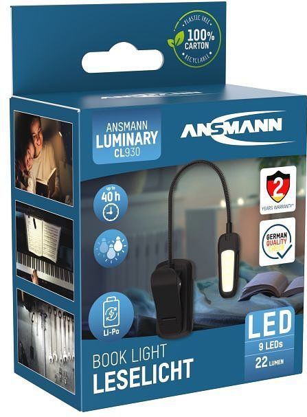 Ansmann - Universele Cliplamp - Oplaadbaar - LED - USB-C
