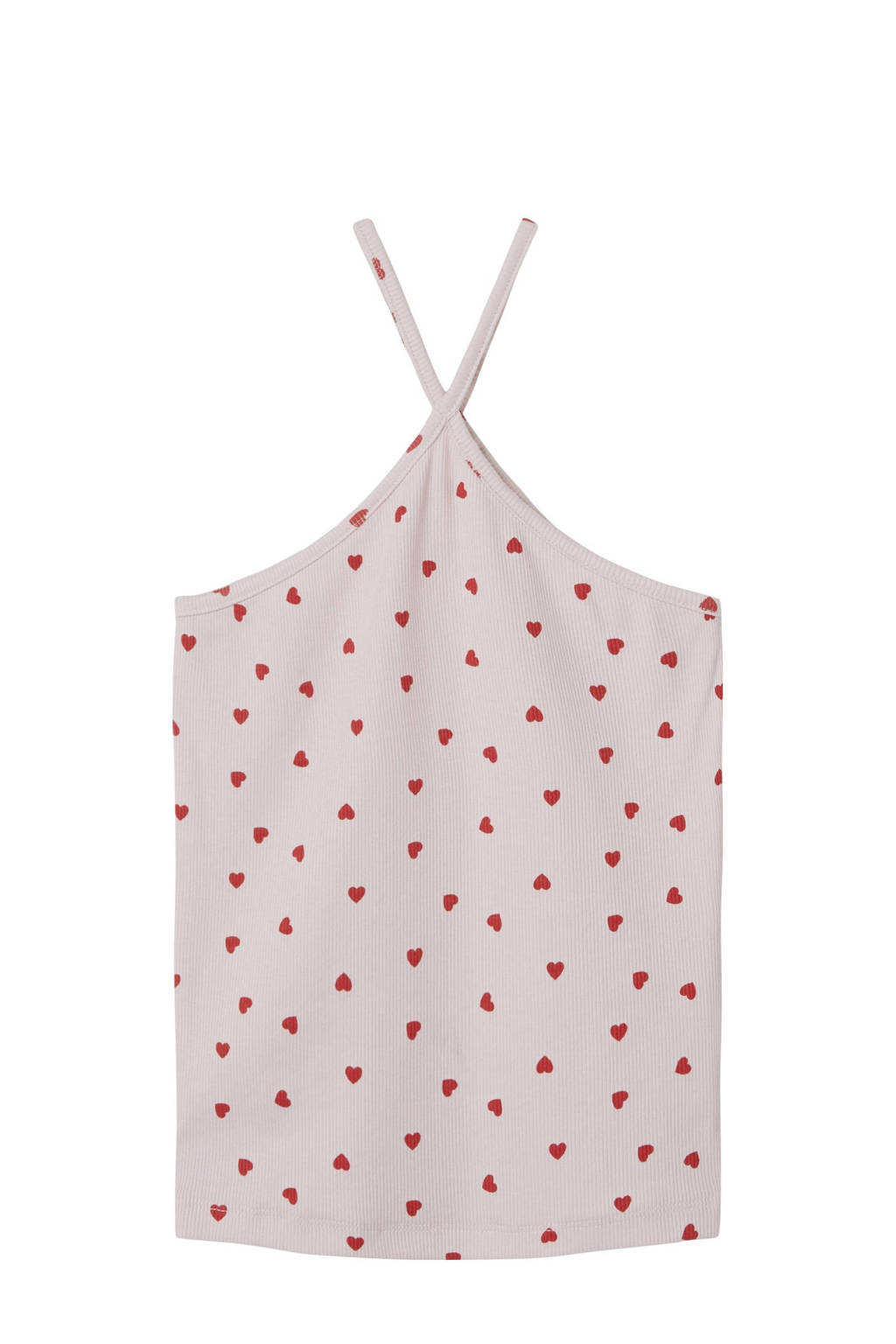 NAME IT top NKFFRISKE met hartjes lichtroze/rood