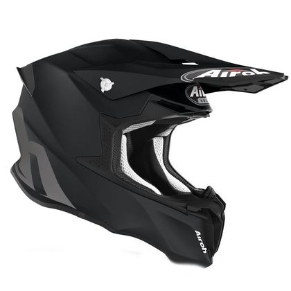 Casque cross Airoh TWIST 2.0 - COLOR - BLACK MATT 2023 - Noir / Blanc