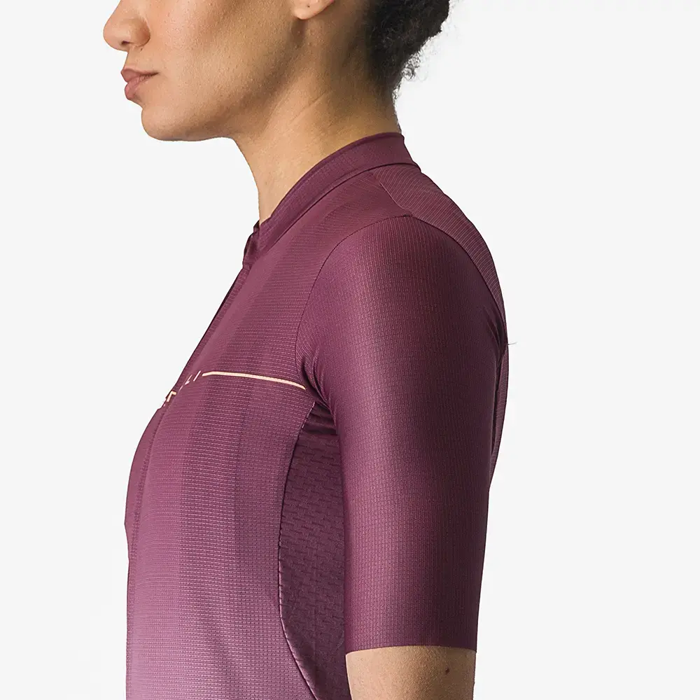 Castelli Salita Fietsshirt Korte Mouwen Donkerrood/Paars Dames