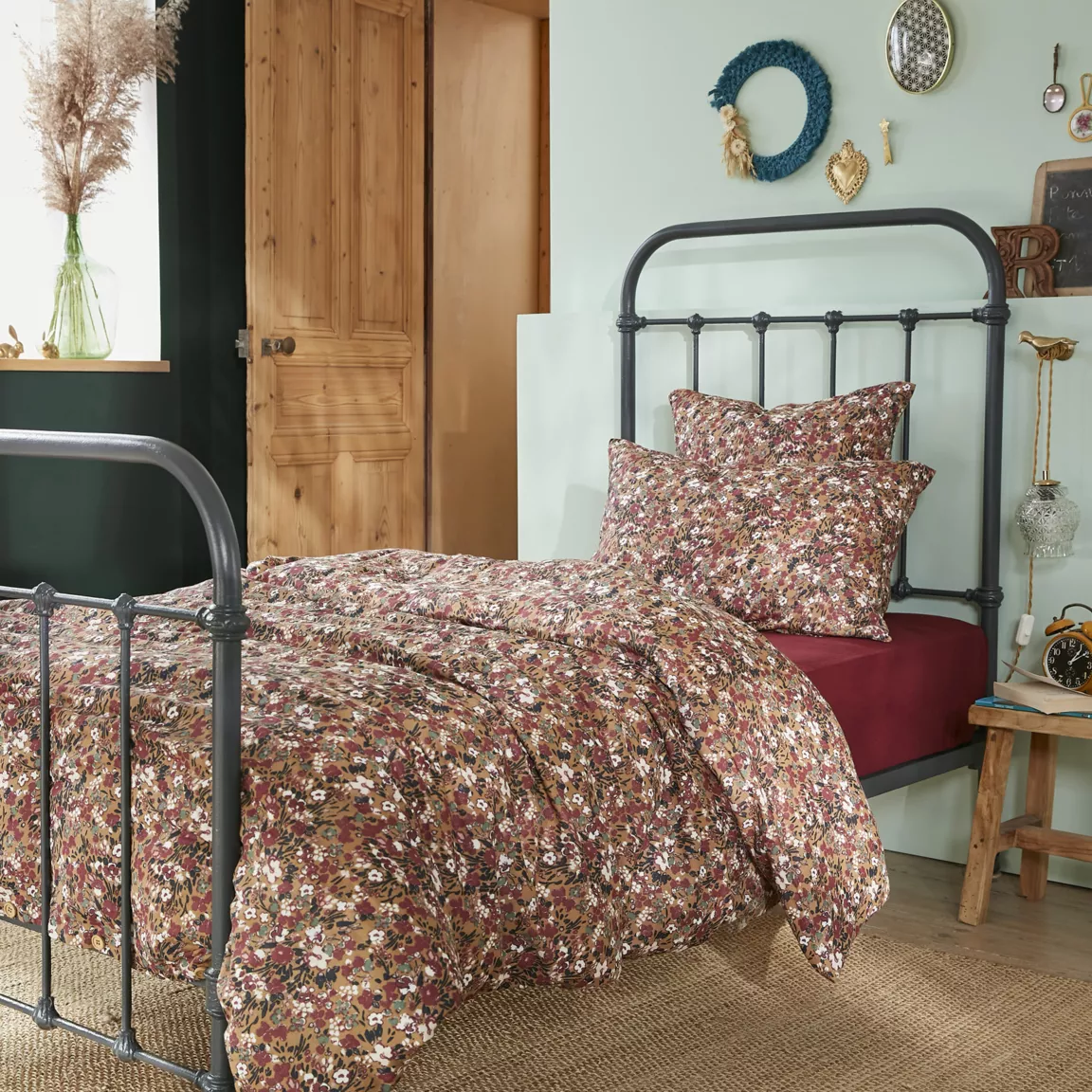 Housse de couette gaze de coton (140 x 200 cm) Constance Camel