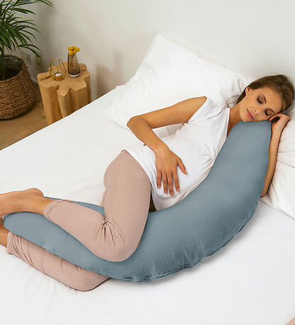 Doomoo Graviditets-/Ammepude - 190 cm - Comfy Big - Tetra Blue
