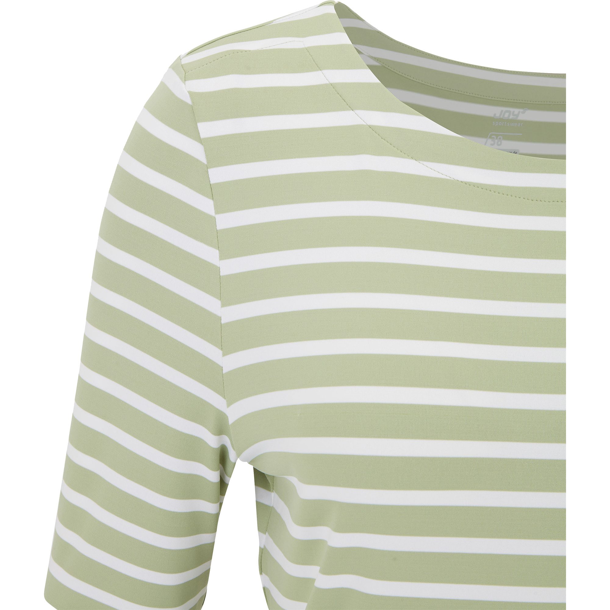 Joy Carina T-Shirt Damen salbei stripes