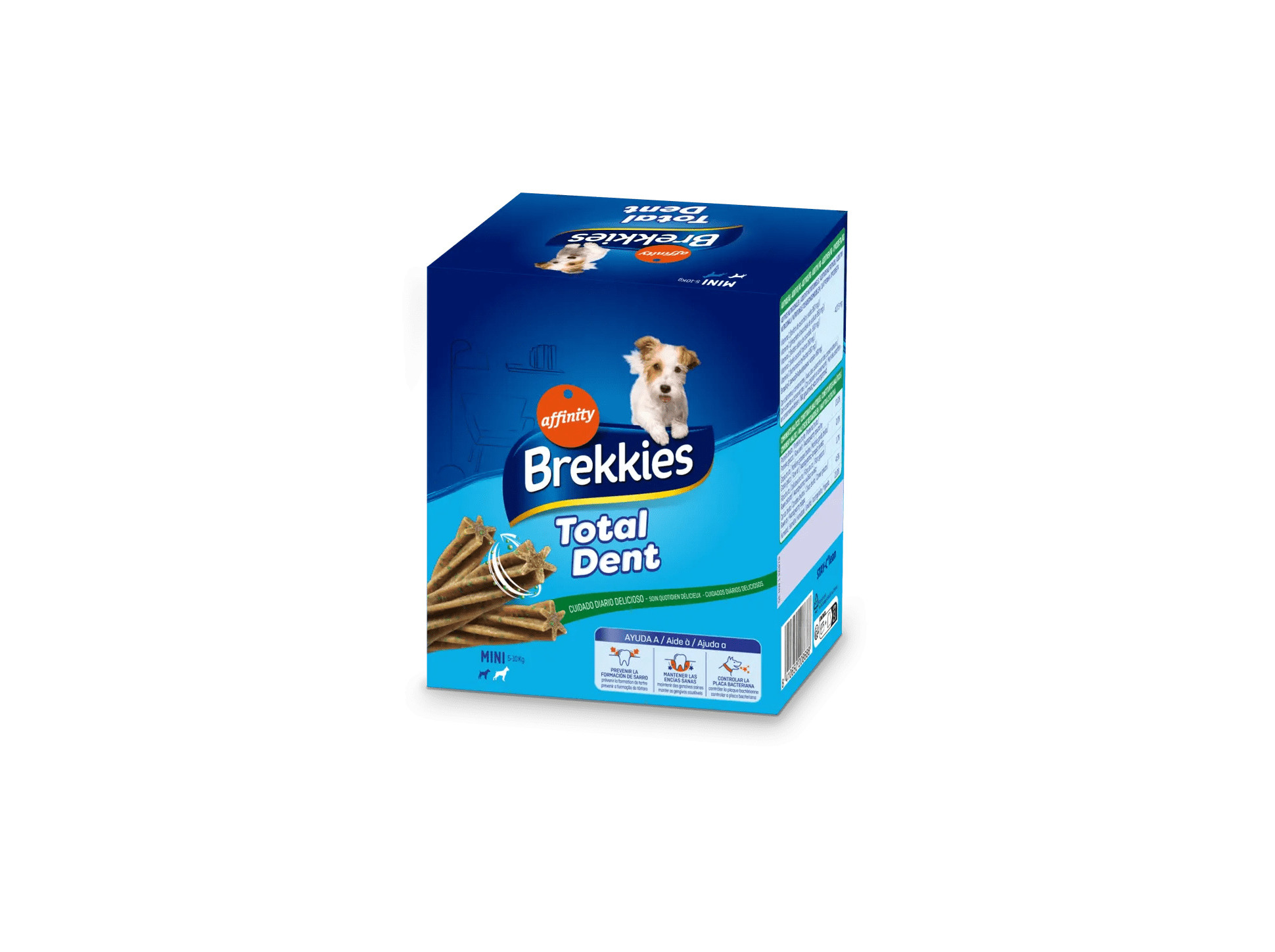SNACKS PARA CÃO BREKKIES TOTALDENT MINI MULTIPACK 4X110G