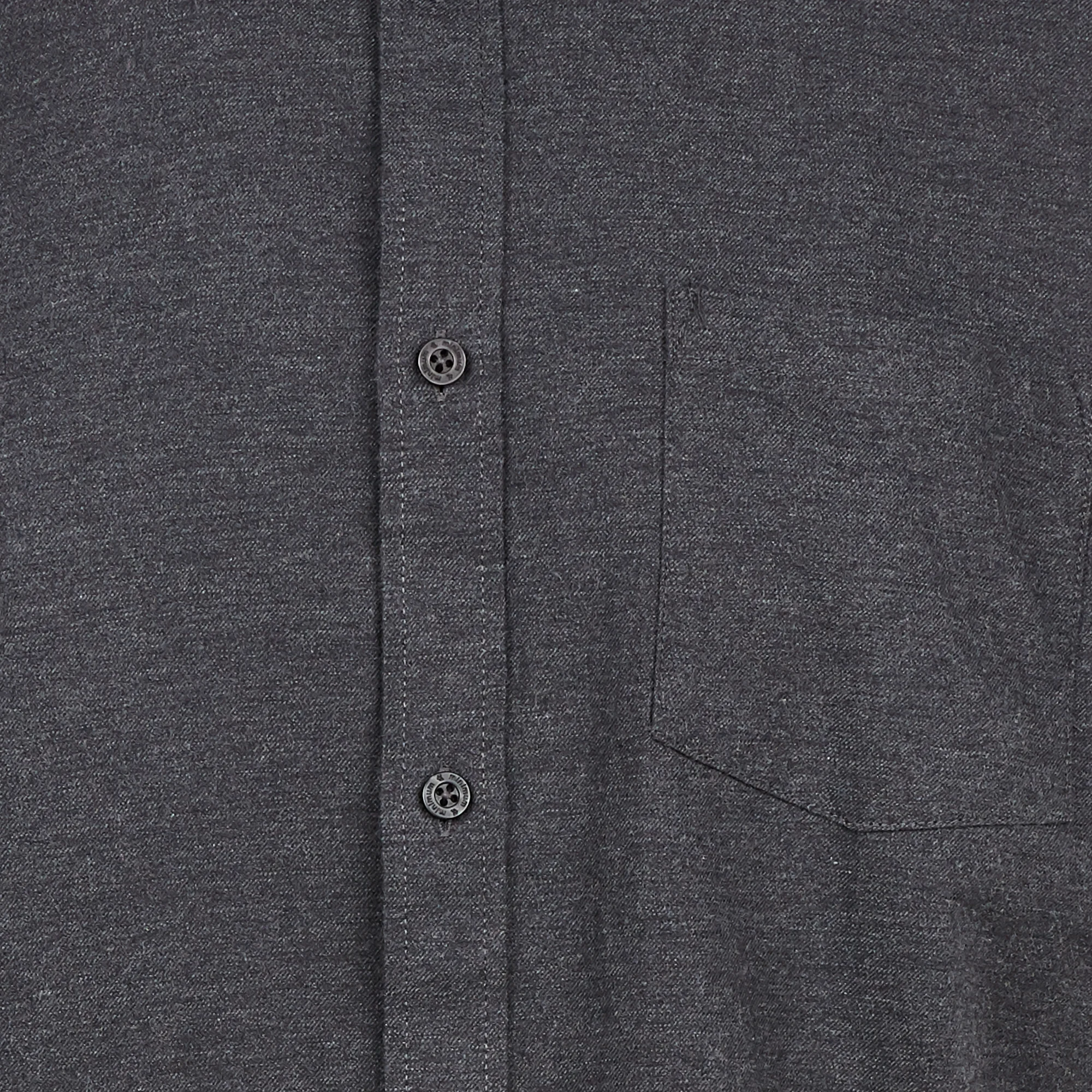 Chemise col américain regular-fit en coton | Argent