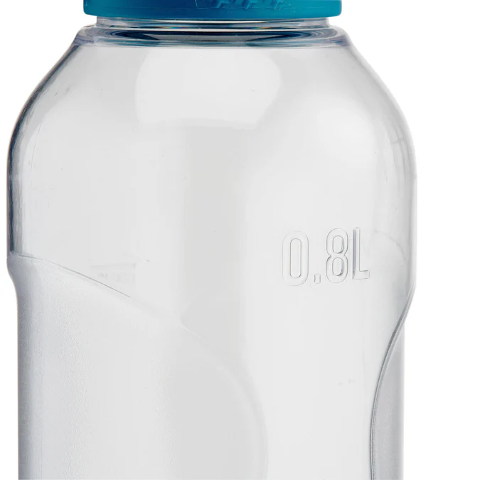 Garrafa térmica de plástico para trilhas Quechua MH100 com tampa de rosca, 0,8 litros, Decathlon Quechua