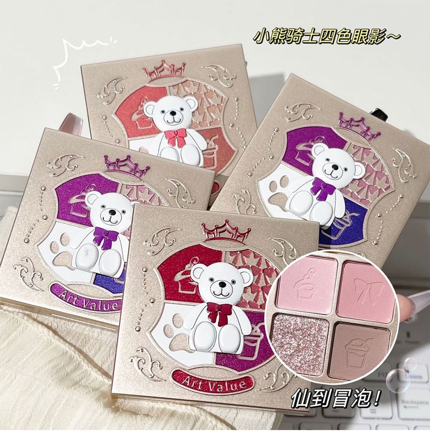 Art Value - Little Bear Knight 4 kleuren oogschaduwpalet