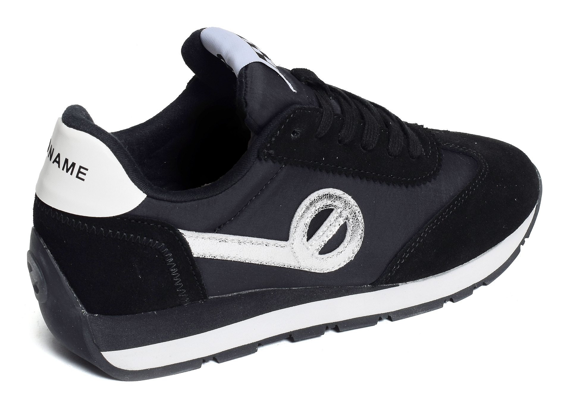 City run jogger noir argent