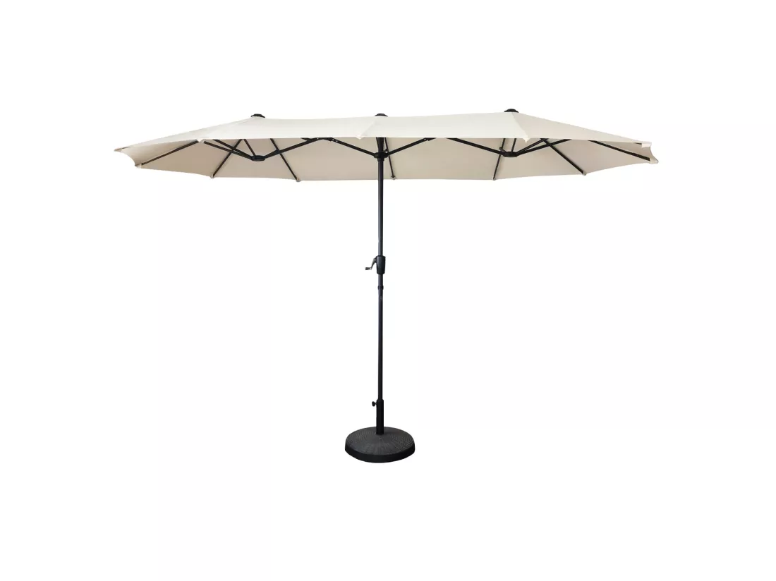 Parasol double 2x4m LINAI beige - HAPPY GARDEN