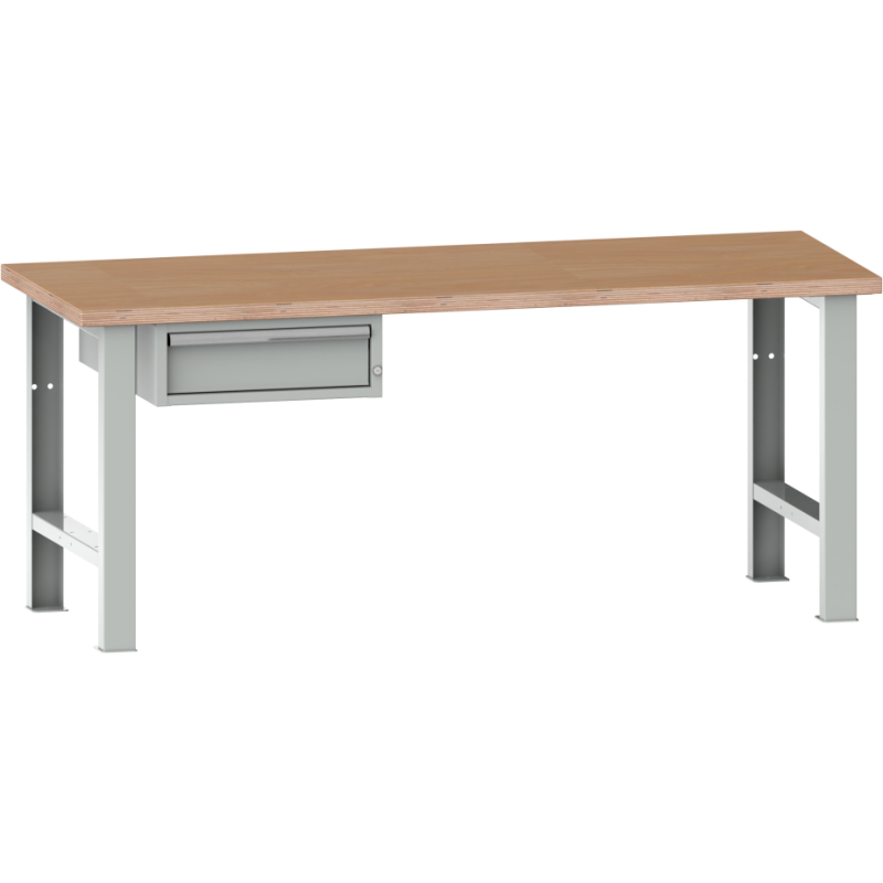 Lista - Établi 1 tiroir plateau en multiplex  P 75 cm