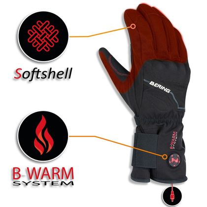 Gants chauffants Bering BREVA - Noir