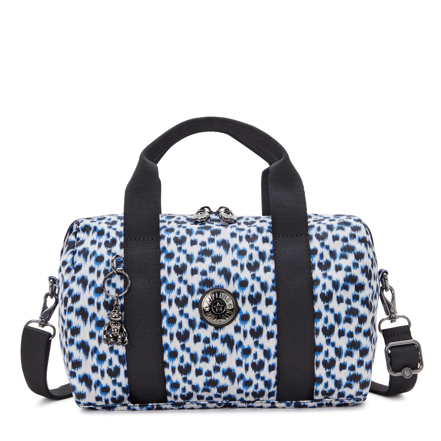 BINA M Sac à main de taille moyenne avec bandoulière ajustable amovible - Curious Leopard