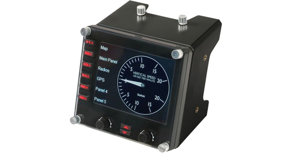 Logitech GSaitek Pro Flight Instrument Panel instrumentenpaneel  (Zwart, PC)