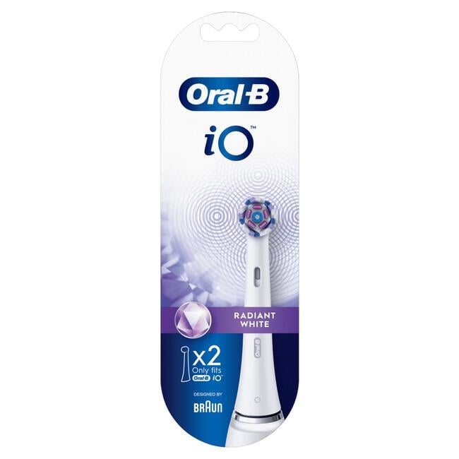 Oral-B iO Radiant White Opzetborstels Wit 2 Stuks