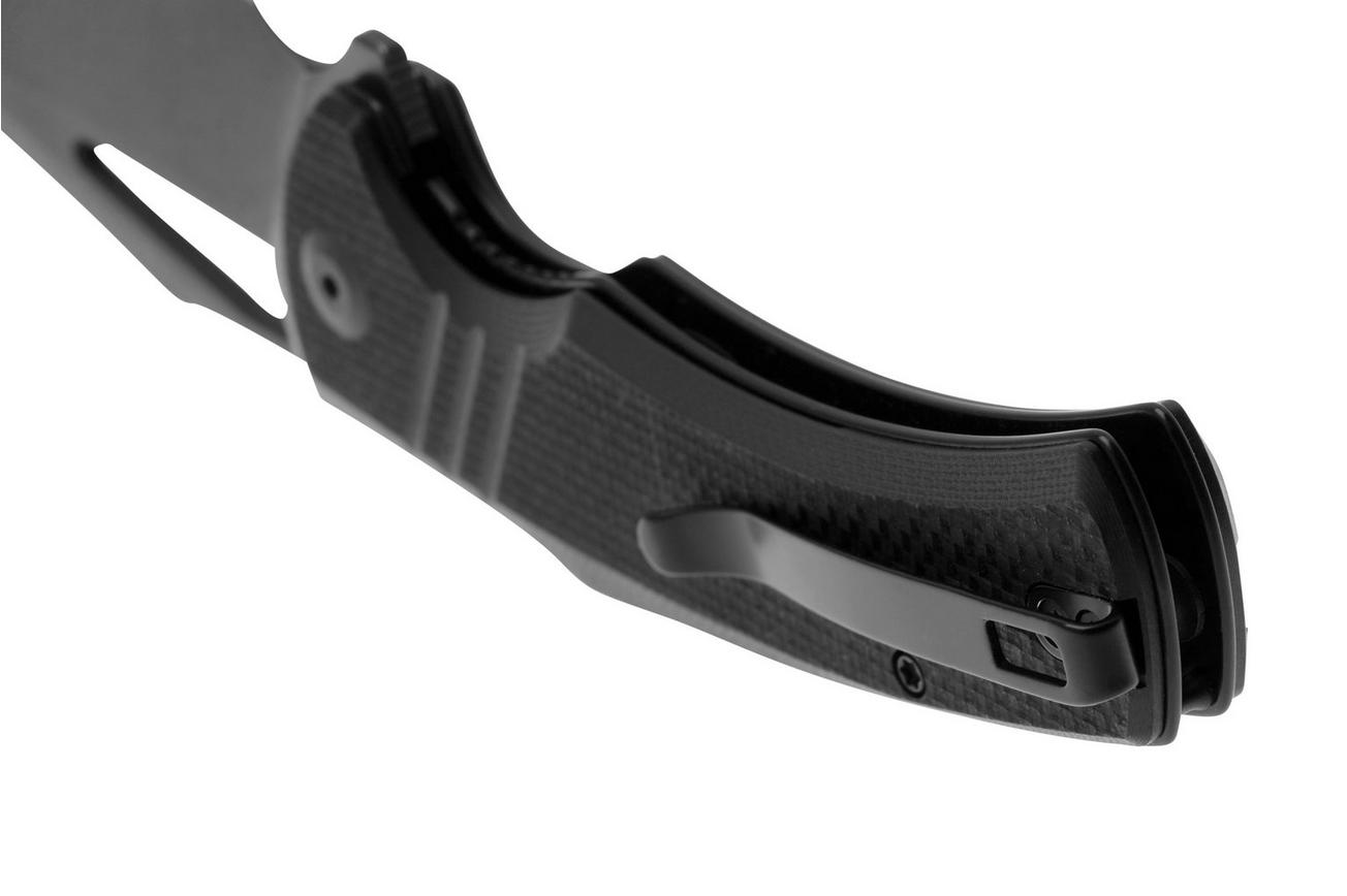 Civivi BullTusk C23017-1 Blackwashed Sandvik 14C28N, Black Coarse G10, zakmes