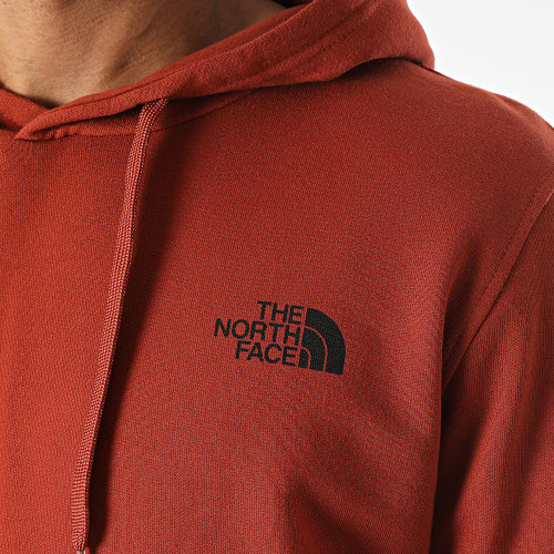 Sweat Capuche Simple Dome A7X1J Rouge Brique