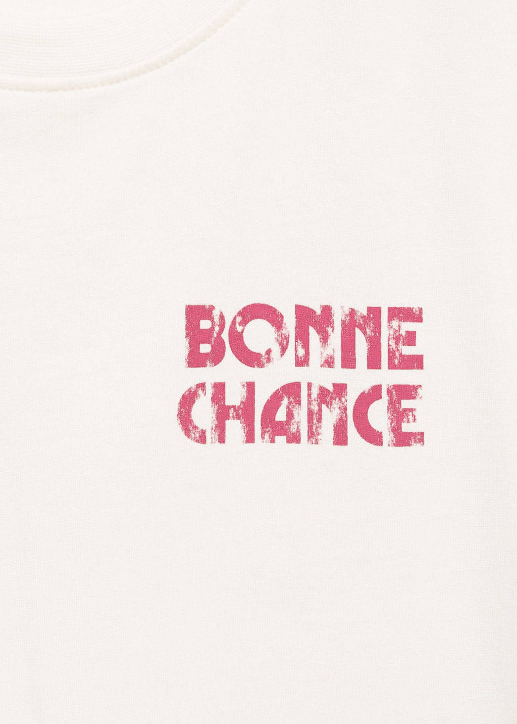 MANGO TEEN T-shirt met backprint naturel wit