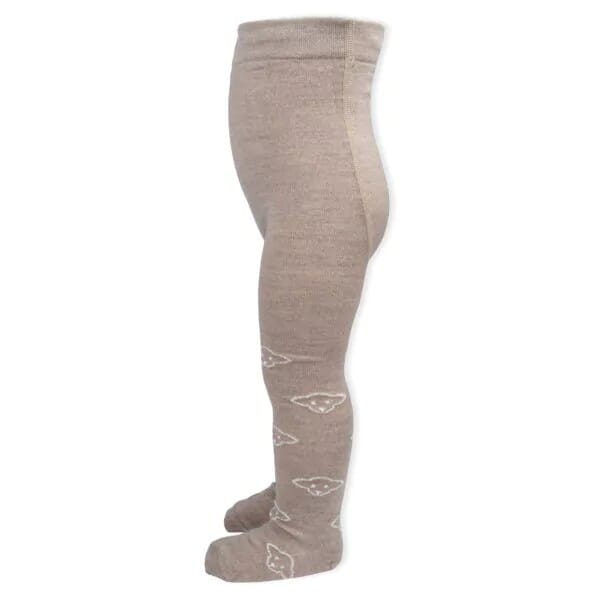 Ullstrømpebukse Lammi Beige