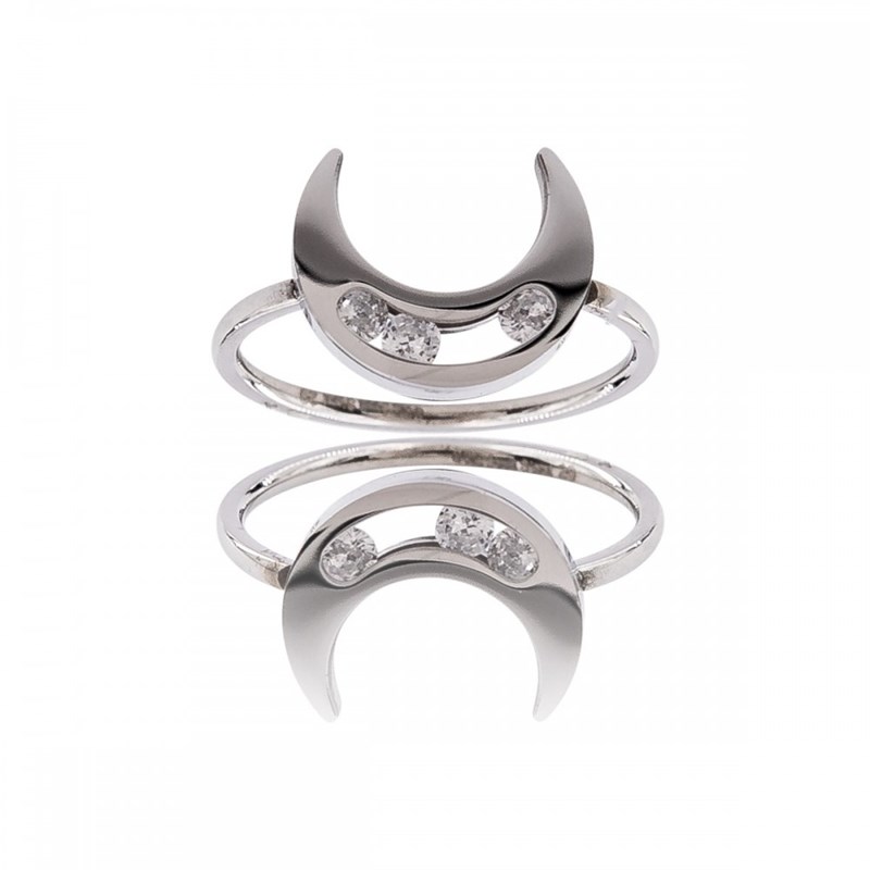 Bague pour Femme Acier Ornée Zirconium