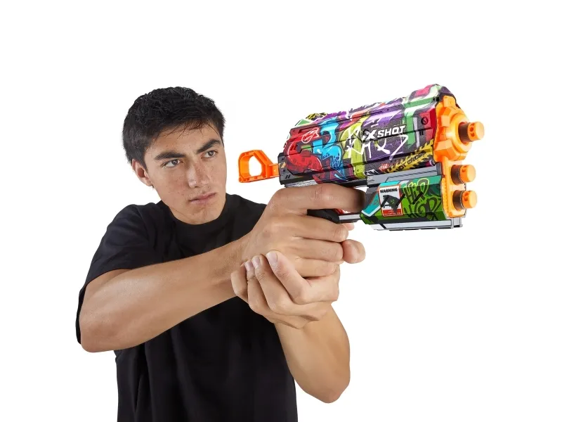 XSHOT legetøjsgevær Skins Flux, assorteret, 36516 (ZUR-36516)