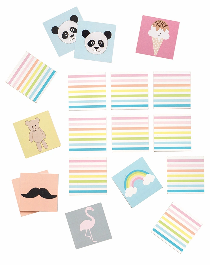 Memo-Spiel PASTELL aus Holz