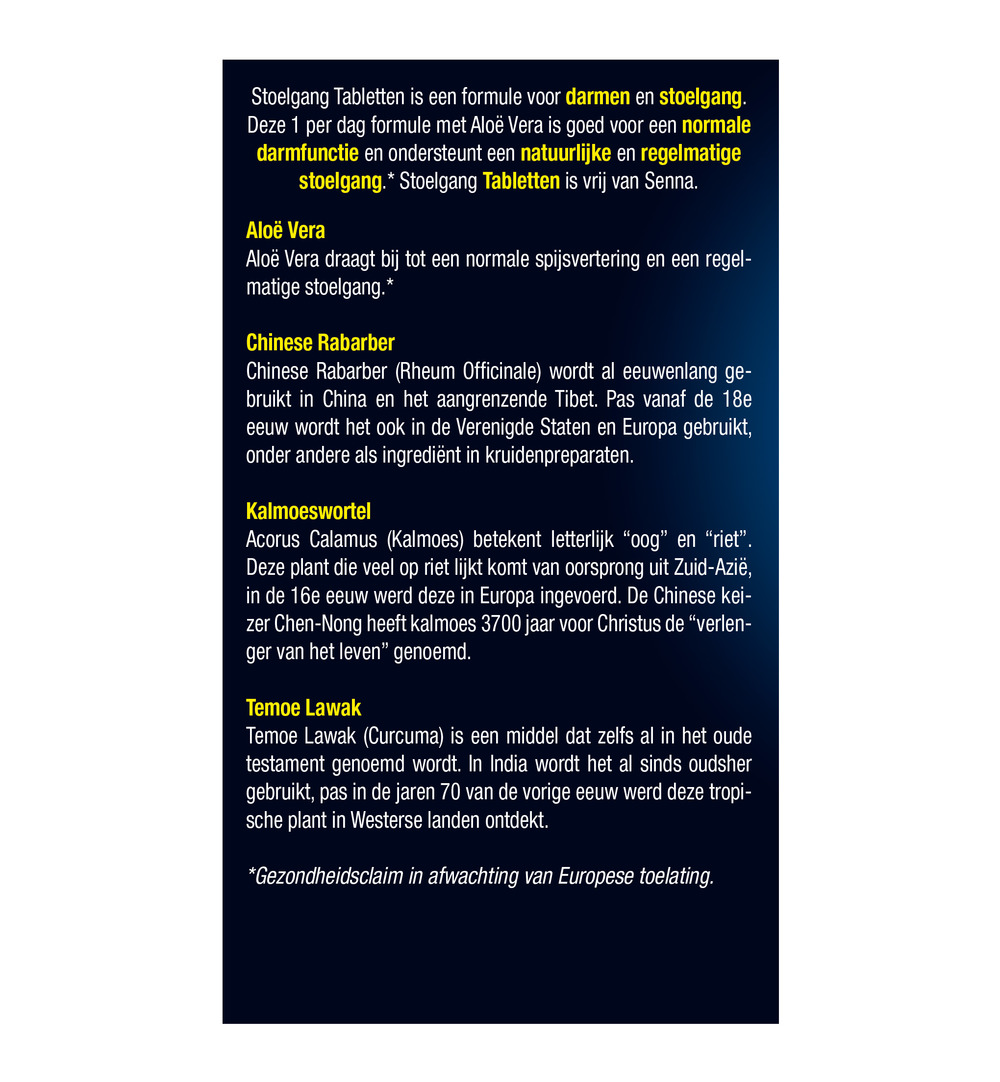 Lucovitaal Stoelgang Sennavrij (60 tabletten)