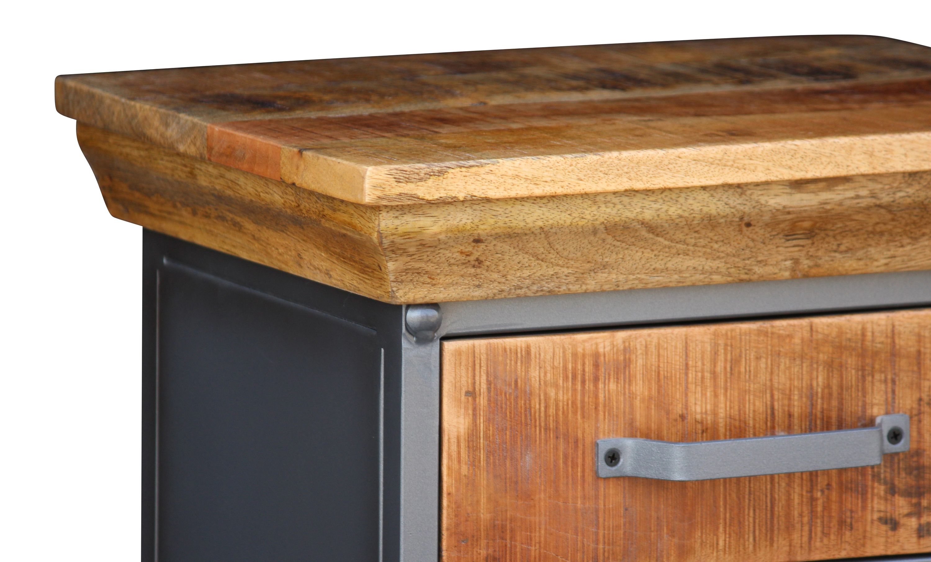 Beistellschrank Holz SAMO 45 x 80 cm