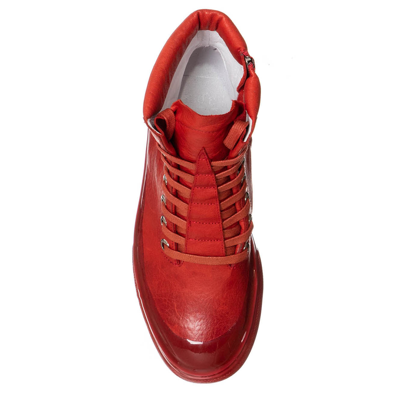 Manufacture d'Essai Sneakers en Cuir Fuoca rouges
